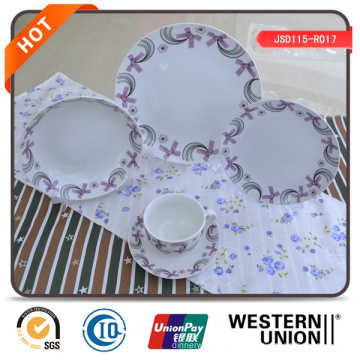 Alta qualidade 47pcs porcelana jantar conjunto